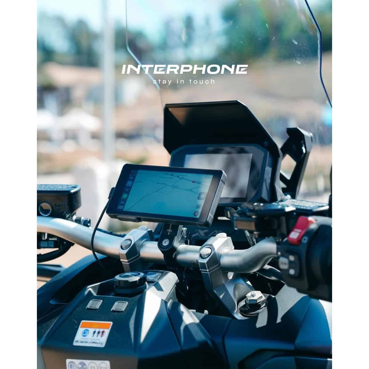 Interphone Ridesync Handlebar Phone Display: Add CarPlay / Android Auto to your ride