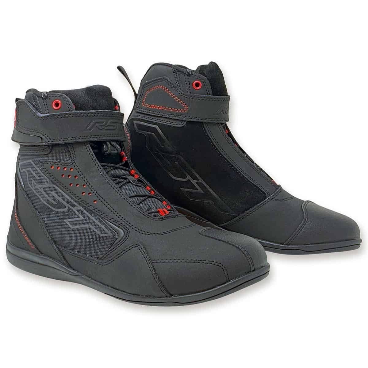 RST Frontier Boots | RST Summer Biking Boots CE-Certified Black Red ...