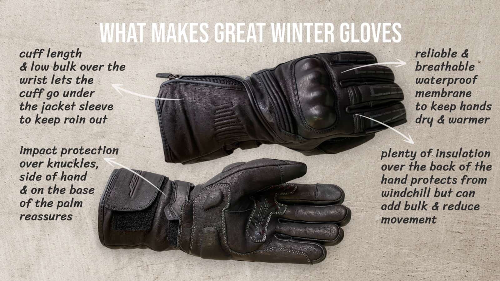 Richa Cold Protect Gore-tex GTX 100% Waterproof Warm Winter Motorcycle  Gloves
